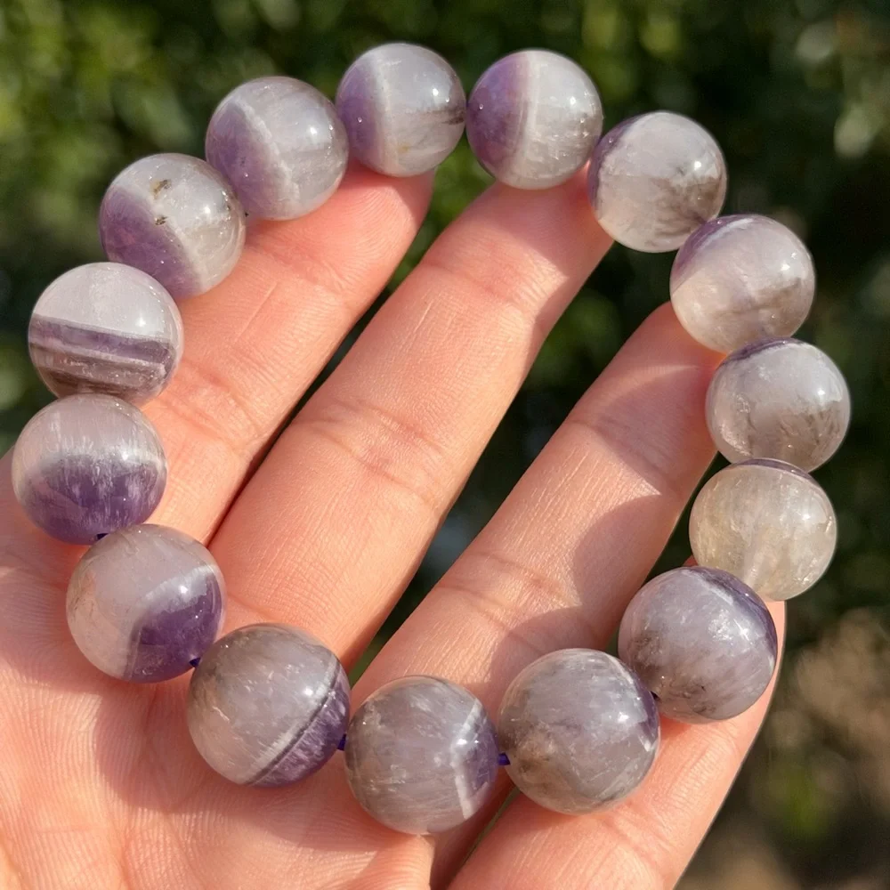 14mm stretchable half half dream amethyst bracelet 1158
